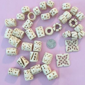 Carved African bone beads 🌺🌺🌺🌺